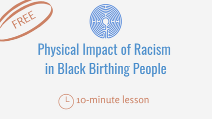 Product image for Physical Impact of Racism in Black Birthing People: Free Lesson for Professionals!