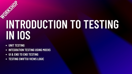 Product image for Introduction to Testing in iOS Using Swift Workshop