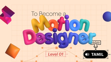 Product image for Become a Motion Designer -Tamil