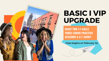 Product image for Basic Travel Spanish I VIP Add On