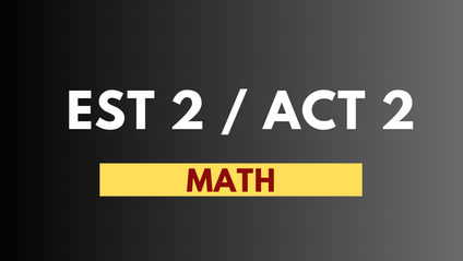Product image for EST 2/ ACT 2 Math Part 2 Course