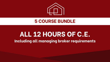Product image for Bundle #6: 12 hours of C.E. w/ Managing Broker Requirements