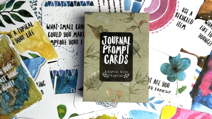 Product image for Printable Journal Prompt Cards