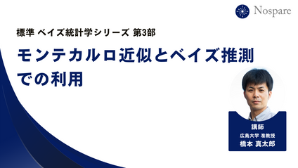 Product image for 【標準ベイズ統計学シリーズ第3回】モンテカルロ近似とベイズ推測での利用