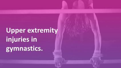 Product image for Upper extremity injuries in gymnastics