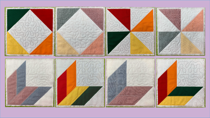 Product image for Raw Edge Applique Shadow Blocks - 8" BOM Club - Aug 2024