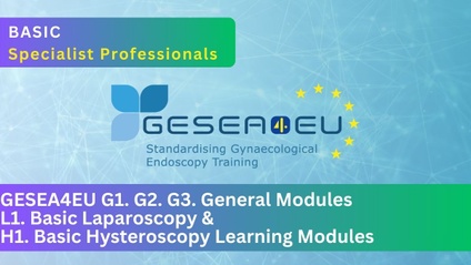 Product image for GESEA4EU G1 | G2 | G3 | L1 | H1. Basic Laparoscopy and Hysteroscopy Learning Modules*