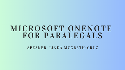 Product image for Microsoft OneNote for Paralegals