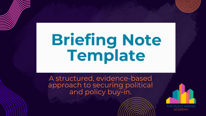 Product image for Place Branding Strategy Briefing Note Template