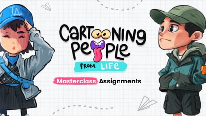 Product image for 3 Masterclass Assignments - Cartooning People from Life