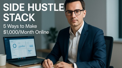 Product image for  Side Hustle Stack: 5 Ways to Make $1,000/month Online