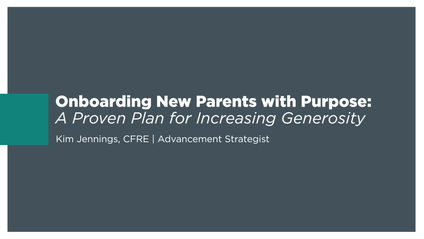 Product image for Onboarding New Parents with Purpose