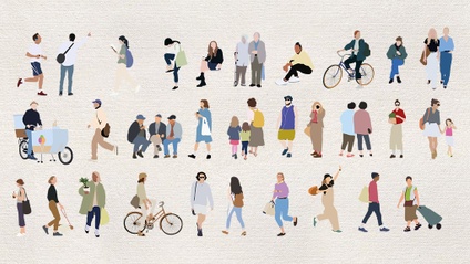 Product image for 30 personas ilustradas calle