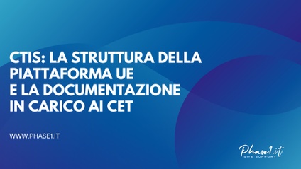 Product image for CTIS: la struttura della Piattaforma UE e la documentazione in carico ai CET