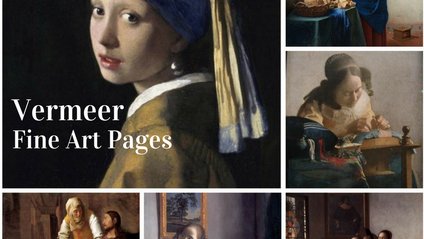 Product image for  Johannes Vermeer Fine Art Pages