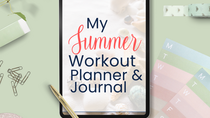 Product image for Summer Workout Fitness Planner and Journal