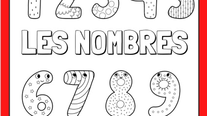 Product image for French Numbers 1-12 Workbook