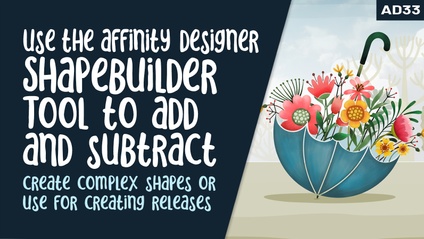 Product image for Affinity Designer 033 - Spring Umbrella using the Shapebuilder Tool