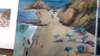 Product image for Contemporary Landscape Painting - Laguna Beach Demo