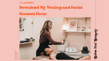 Product image for Editable Waxing and Facial Consent Form