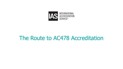 Product image for 3052-AC478 Route to Accreditation