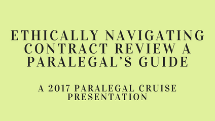 Product image for Ethically Navigating Contract Review A Paralegal’s Guide