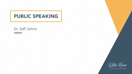Product image for GE1207 - Public Speaking