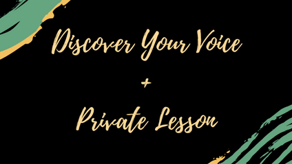 Product image for Discover Your Voice + Private Voice Lesson