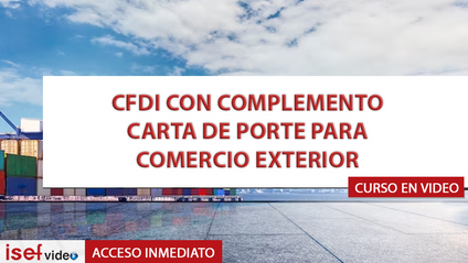Product image for Emisión de CFDI con complemento CARTA PORTE para COMERCIO EXTERIOR