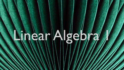 Product image for Linear Algebra I
