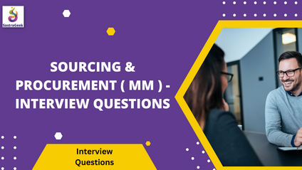 Product image for Sourcing & Procurement ( MM )- Interview Questions