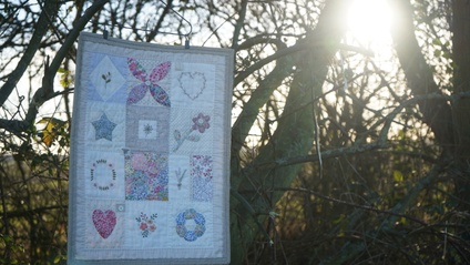Product image for Flo's Flower Garden Quilt PDF Pattern