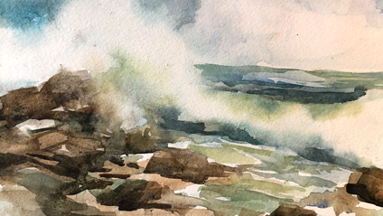 Product image for Waves and Water, Land and Sea - Paint at your own pace