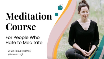 Product image for Meditation Course for People Who Hate to Meditate