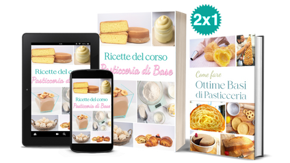 Product image for  Libri 2x1 del corso PASTICCERIA DI BASE 📚🧁