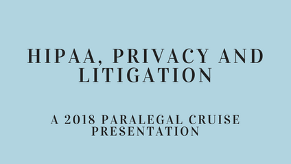 Product image for HIPAA, Privacy and Litigation