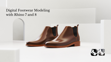 Product image for Digital Footwear Modeling with Rhino 7 and 8 (Tax included)