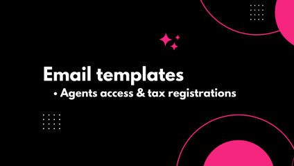 Product image for Email templates - Agent access & tax registrations