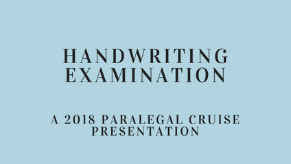 Product image for Handwriting Examination