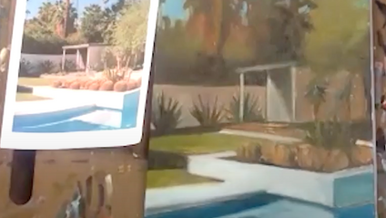 Product image for Contemporary Landscape Painting - Pool House