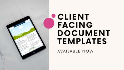 Product image for Client Facing (What to Expect) Document Templates