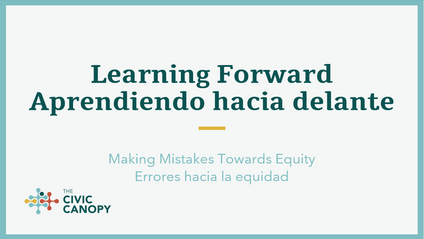 Product image for Learning Forward: Making Mistakes Toward Equity