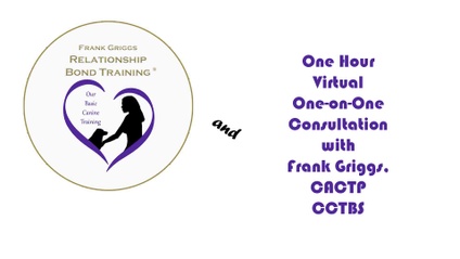 Product image for Our Basic Canine Training by FGRBT and One-hour One-on-One Virtual Training with Frank Griggs, CACTP, CCTBS