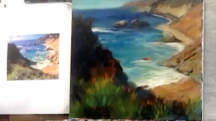 Product image for Contemporary Landscape Painting - Big Sur Coast