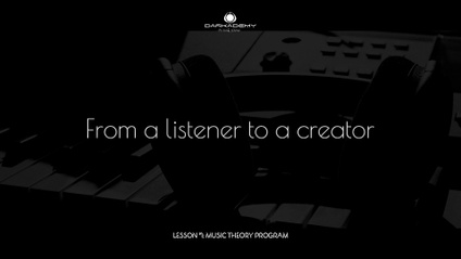 Product image for LESSON °1: Music Theory: Give Concept and Intention to your Expression