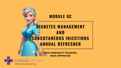 Product image for Critical Second Module 8C- Diabetes Management and Subcutaneous Injection Annual Competency Refresher.