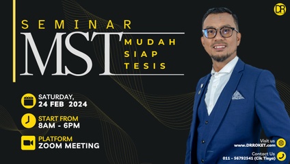 Product image for SEMINAR MUDAH SIAP TESIS (EDISI FEBRUARI)