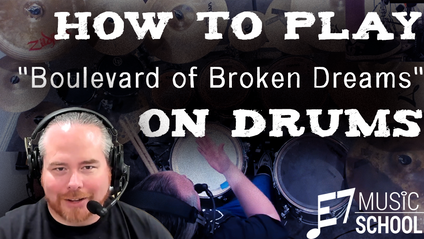 Product image for "Boulevard of Broken Dreams" by Green Day - Beginner Drums