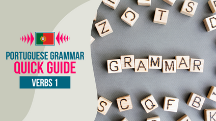 Product image for Portuguese Grammar - Quick Guide - Verbs 1
