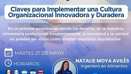 Product image for Inocuidad y calidad: Claves para Implementar una Cultura Organizacional Innovadora y Duradera